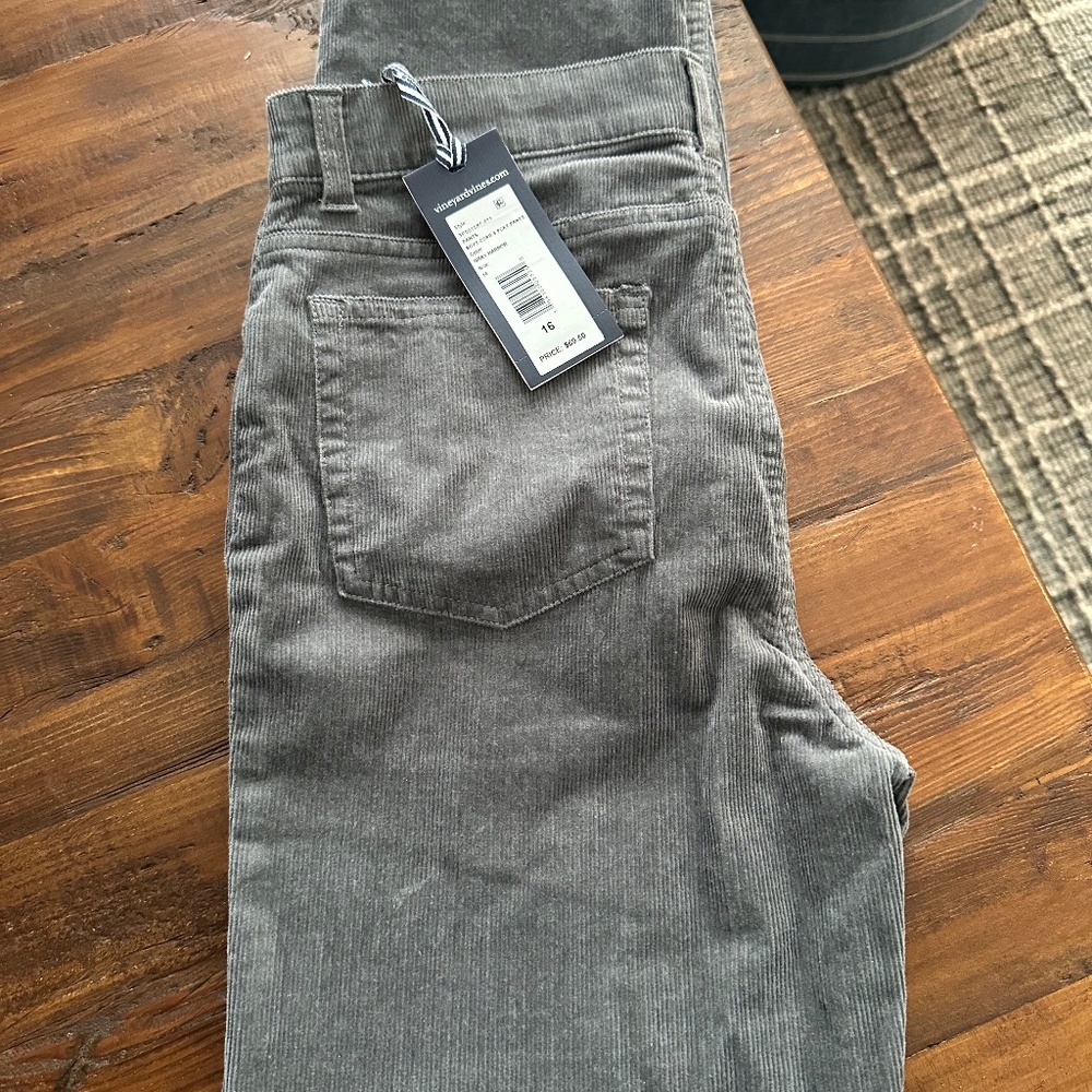 VV Boys size 16 gray corduroy pants